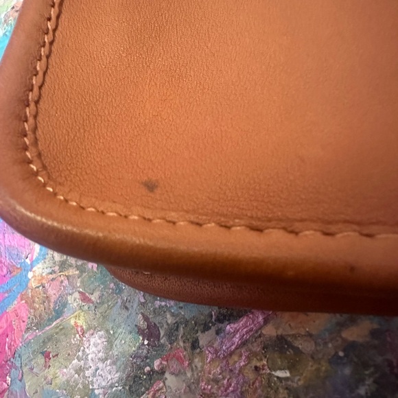 VINTAGE Coach Tan Leather Clutch 90’s - Picture 5 of 5
